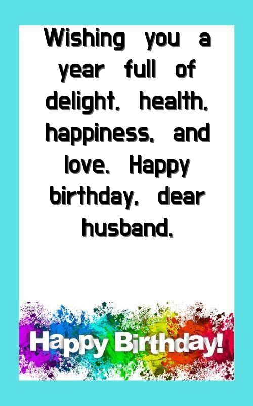 happy birthday my husband letter